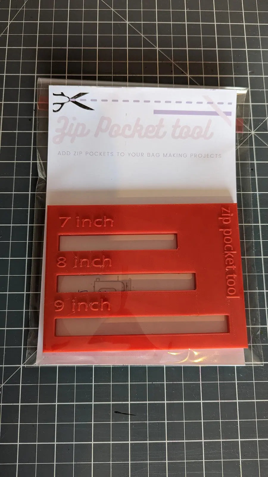 Zip Pocket Tool Make your own Zip Pockets How to sew a zip pocket Zip tool Zip 3D Peak Print
