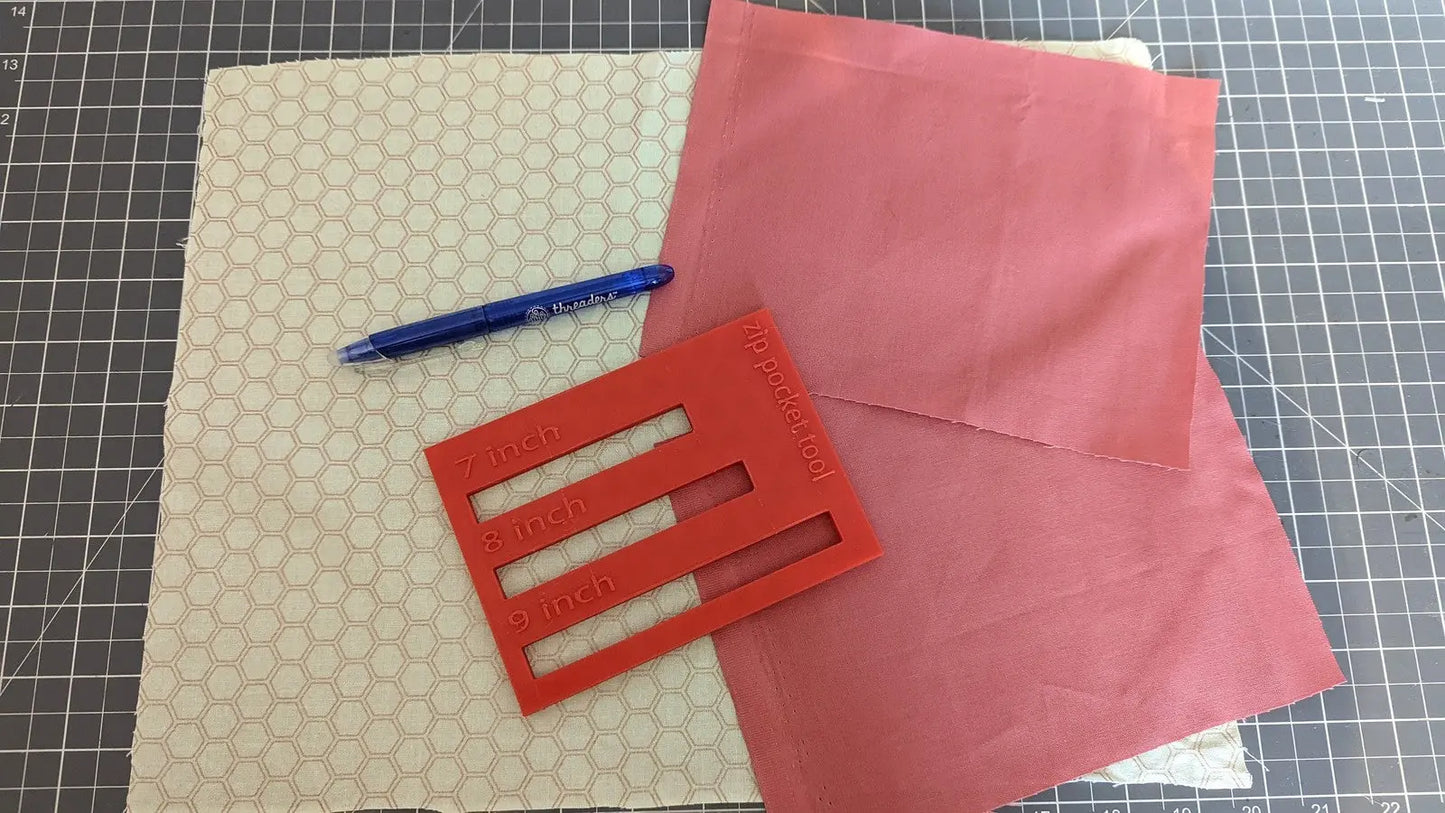 Zip Pocket Tool Make your own Zip Pockets How to sew a zip pocket Zip tool Zip 3D Peak Print