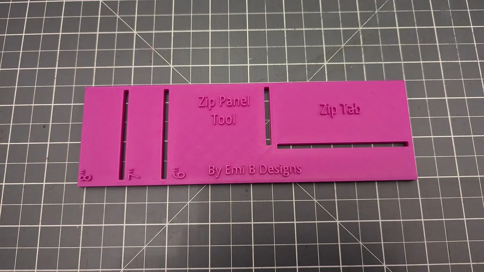 Zip Panel Tool Bag Making Tool Bag Making Ruler Make zip closures in your bag 3D Peak Print