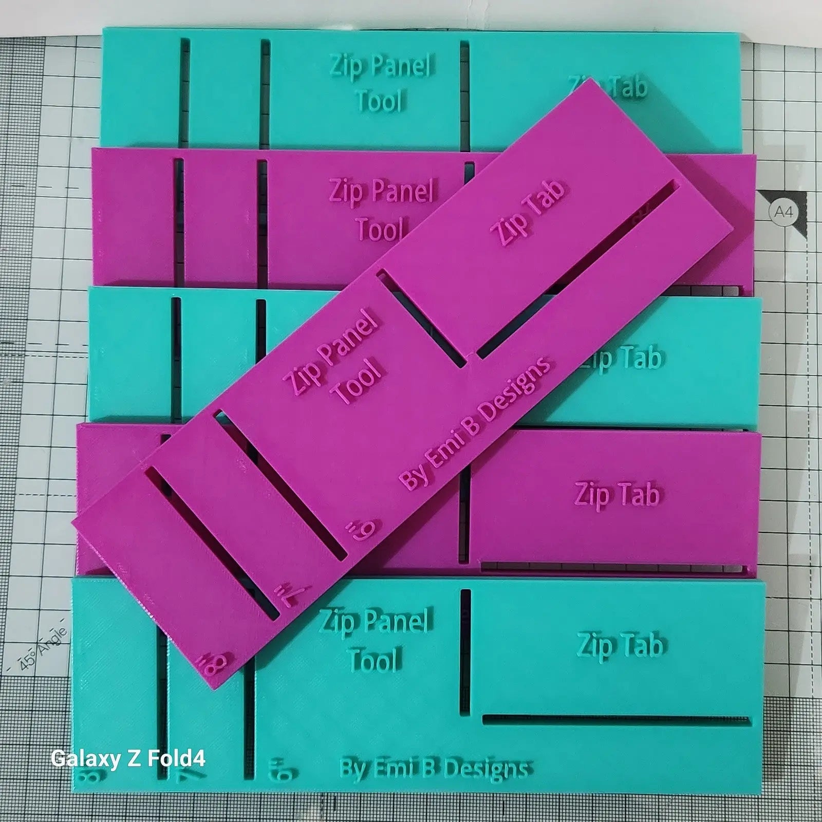 Zip Panel Tool Bag Making Tool Bag Making Ruler Make zip closures in your bag 3D Peak Print