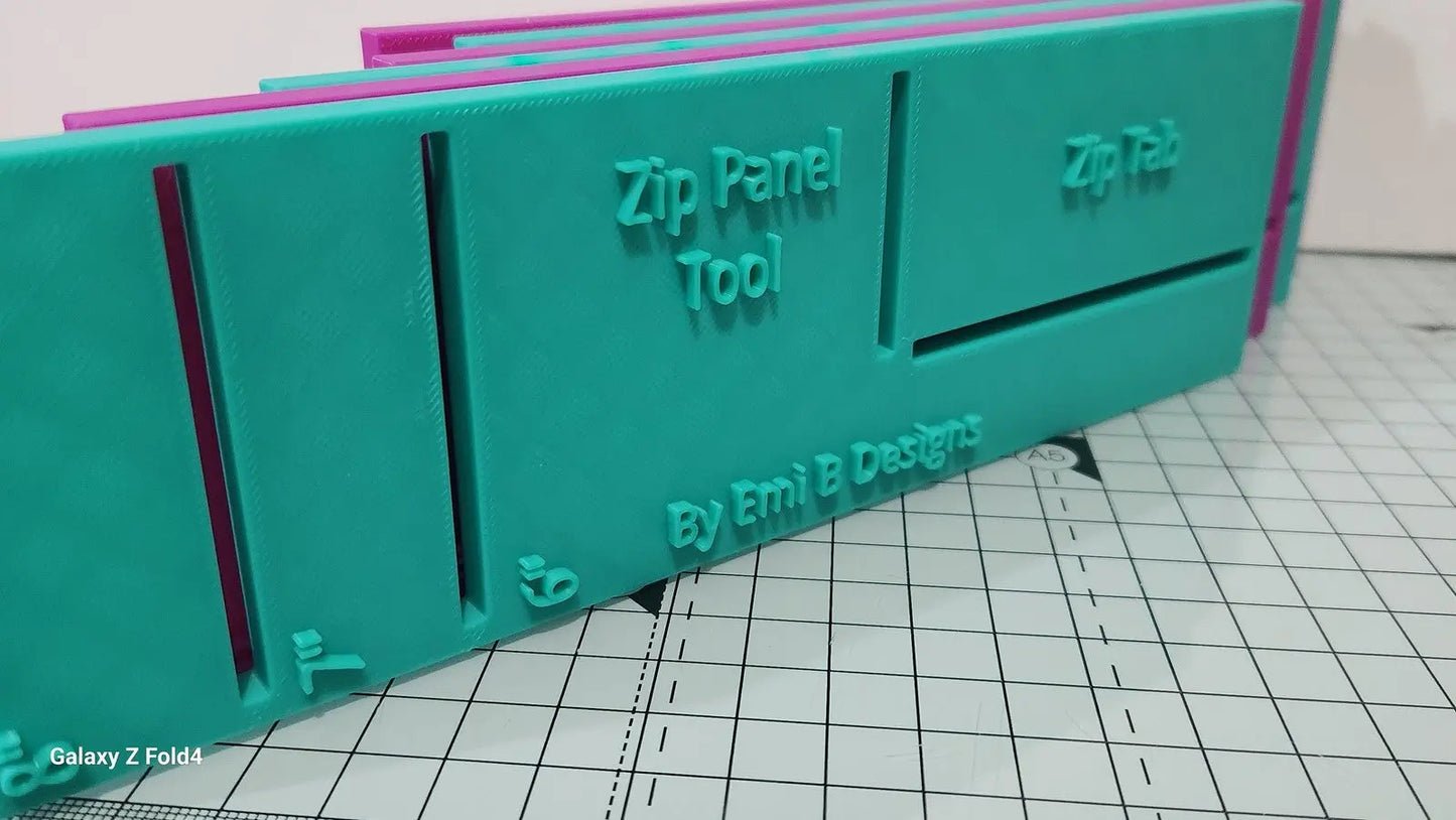 Zip Panel Tool Bag Making Tool Bag Making Ruler Make zip closures in your bag 3D Peak Print