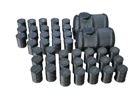 Oil Drums Oil Fuel Tanks x 40 : x 2 Model Railway Scenery OO Gauge 1:76 Scale Cavalier