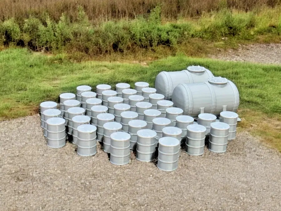 Oil Drums Oil Fuel Tanks x 40/2 Model Railway Scenery OO Gauge 1:76 Scale Cavalier