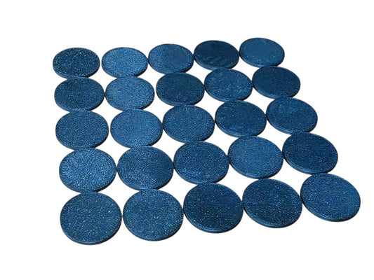 25mm Round Circle Wargaming Bases PLA Plastic Durable Smooth Moisture-Resistant 3D Peak Print