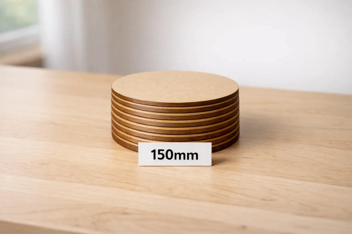 Large Wargaming Bases MDF  125mm - 250mm Laser Cut Round Bases Tabletop Gaming 3D Peak Print