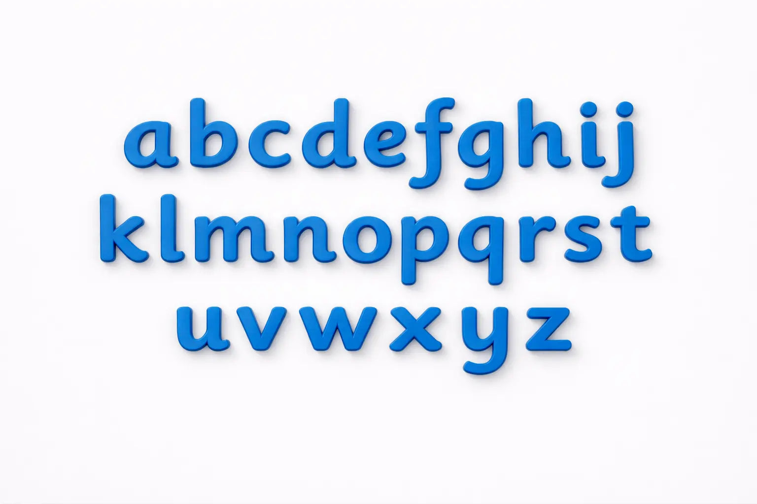 3D Printed Alphabet Set A-Z Lowercase Sassoon Primary Font School Classroom 3D Peak Print