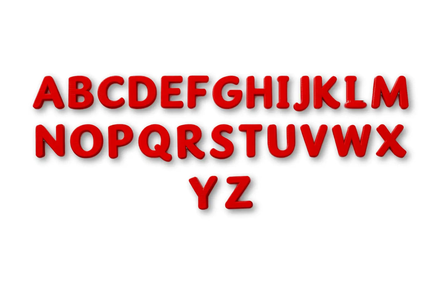 3D Printed Alphabet Set A-Z Uppercase Sassoon Primary Font School Classroom Home Decor