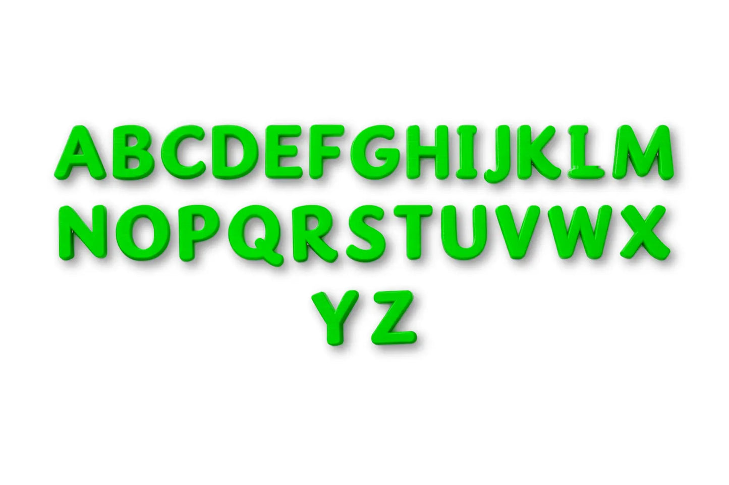 3D Printed Alphabet Set A-Z Uppercase Sassoon Primary Font School Classroom Home Decor