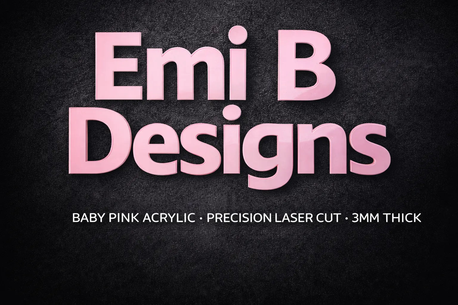 Custom Acrylic Letters 3mm Large Wall Sign Mirror Gold Silver 6”-23” 3D Peak Print