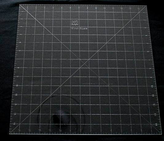 15 inch Square Acrylic Sewing Ruler Emi B Designs